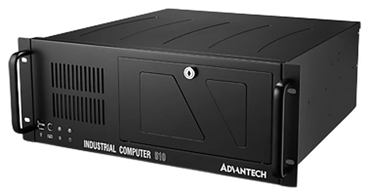 Máy tính công nghiệp Advantech IPC-510 dạng rack 4U nhìn chếch từ bên trái
