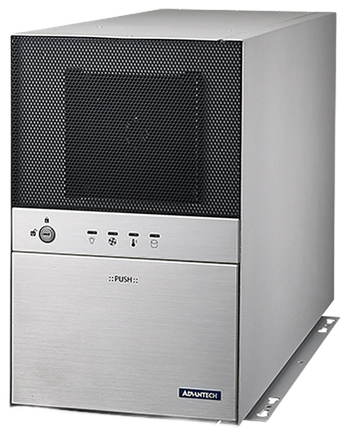 Máy tính công nghiệp Advantech IPC-7130 nhìn chếch từ bên trái
