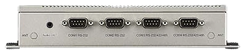 Mặt còn lại của UNO-2484G với bốn cổng COM