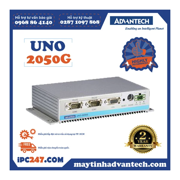 Máy tính công nghiệp không quạt UNO-2050G