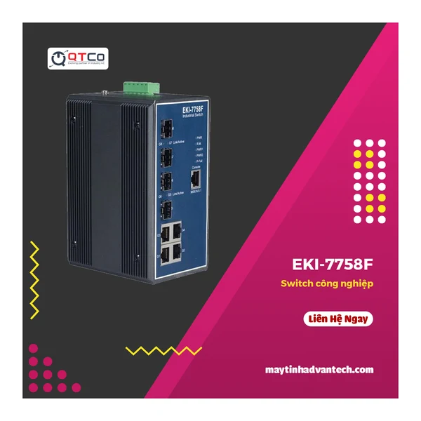 Switch công nghiệp EKI-7758F