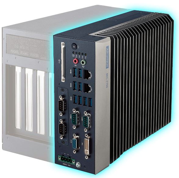 Máy tính công nghiệp không quạt mở rộng modular MIC-7700