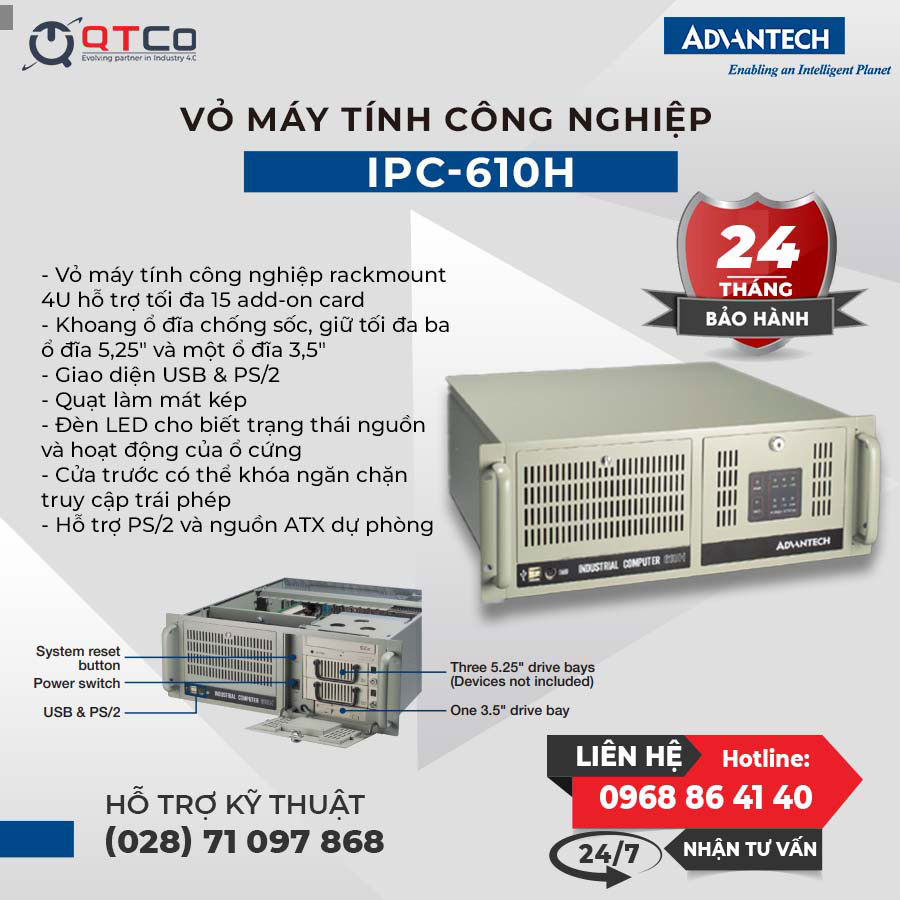 Advantech ipc-610mb-40hbe