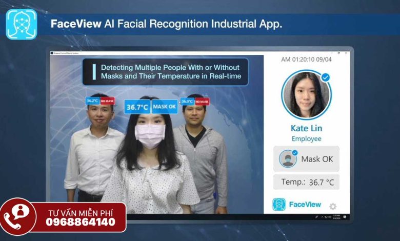 Giải pháp trí tuệ nhân tạo FaceView-Mask Advantech
