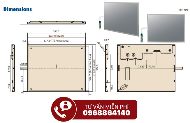 Bộ màn hình công nghiệp IDK-1119R-35SXA1E
